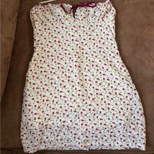 Full Tilt Floral Strapless Dress